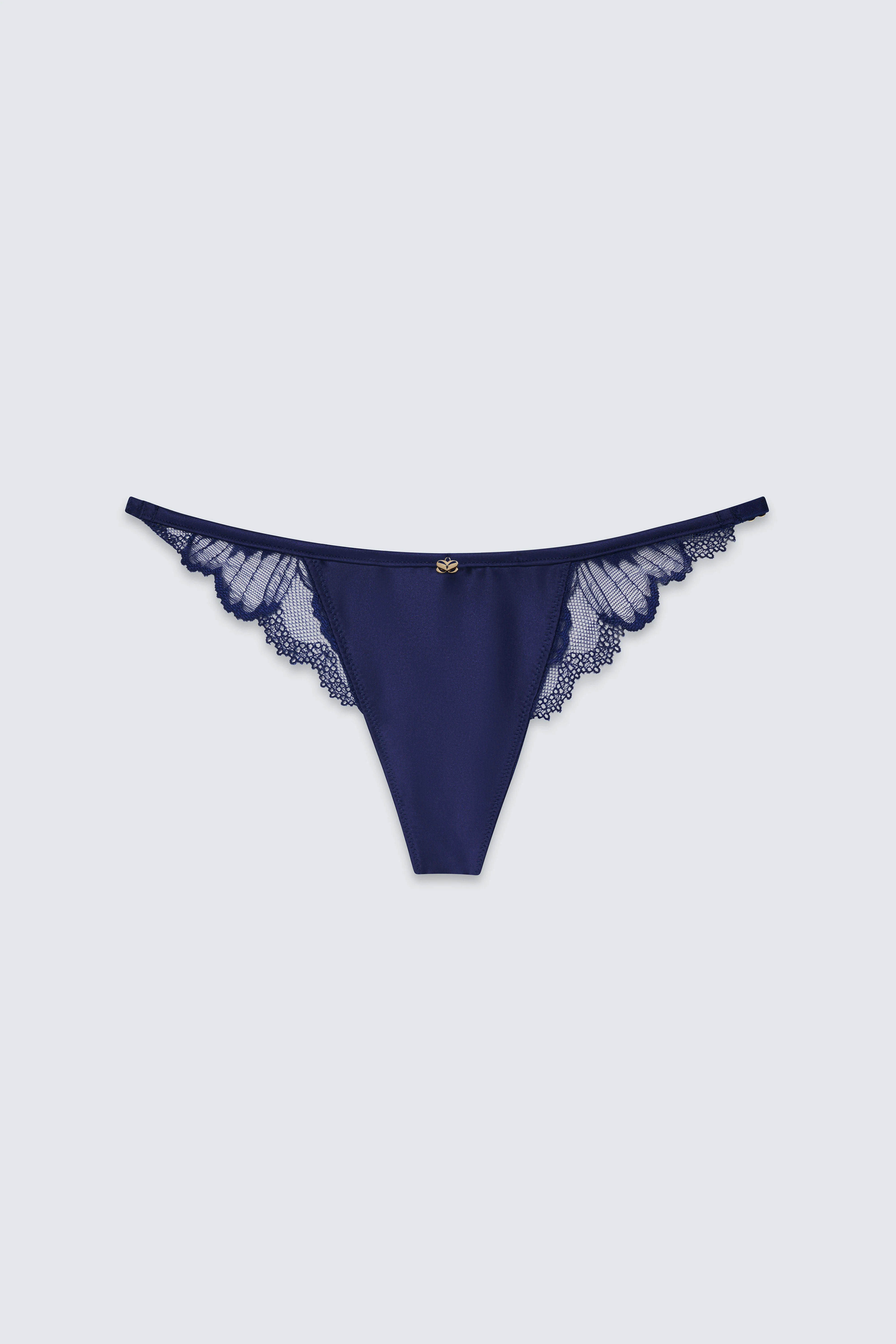 The Out of Line Low Rise Satin Thong - Image 3